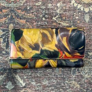 Patricia Nash Terresa Wallet Winter Bloom Floral Pattern Leather